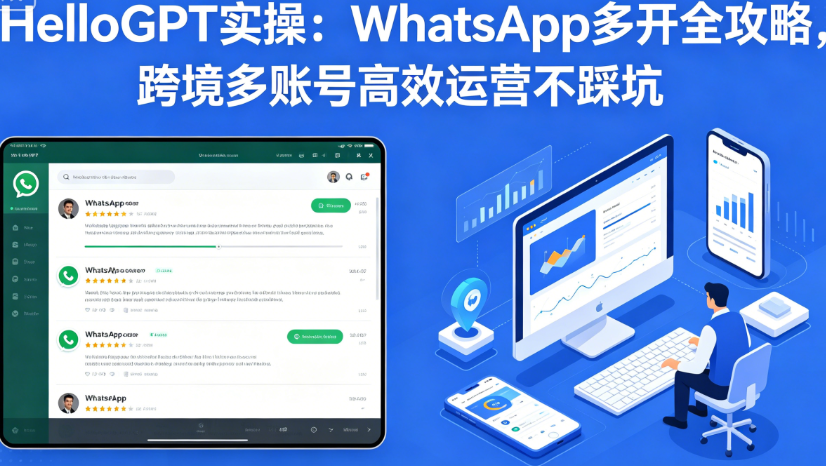 HelloGPT实操：WhatsApp多开全攻略，跨境多账号高效运营不踩坑